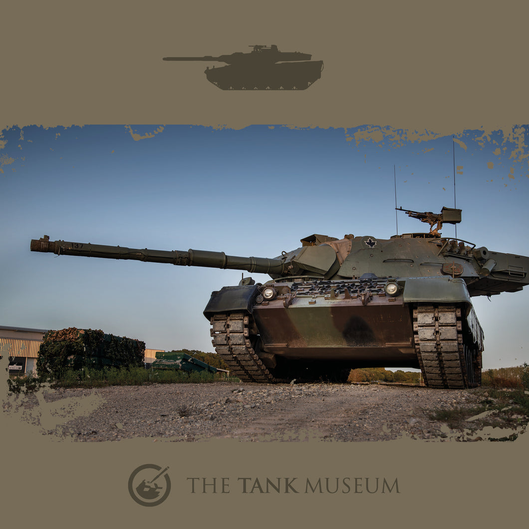 Tank Museum Greetings Card: Canadian Leopard
