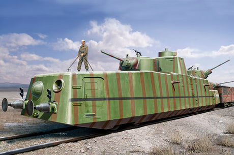 Hobby Boss 1/35 Soviet MBV-2, F-34 gun, Armoured train. Scale Model [variant_option4]