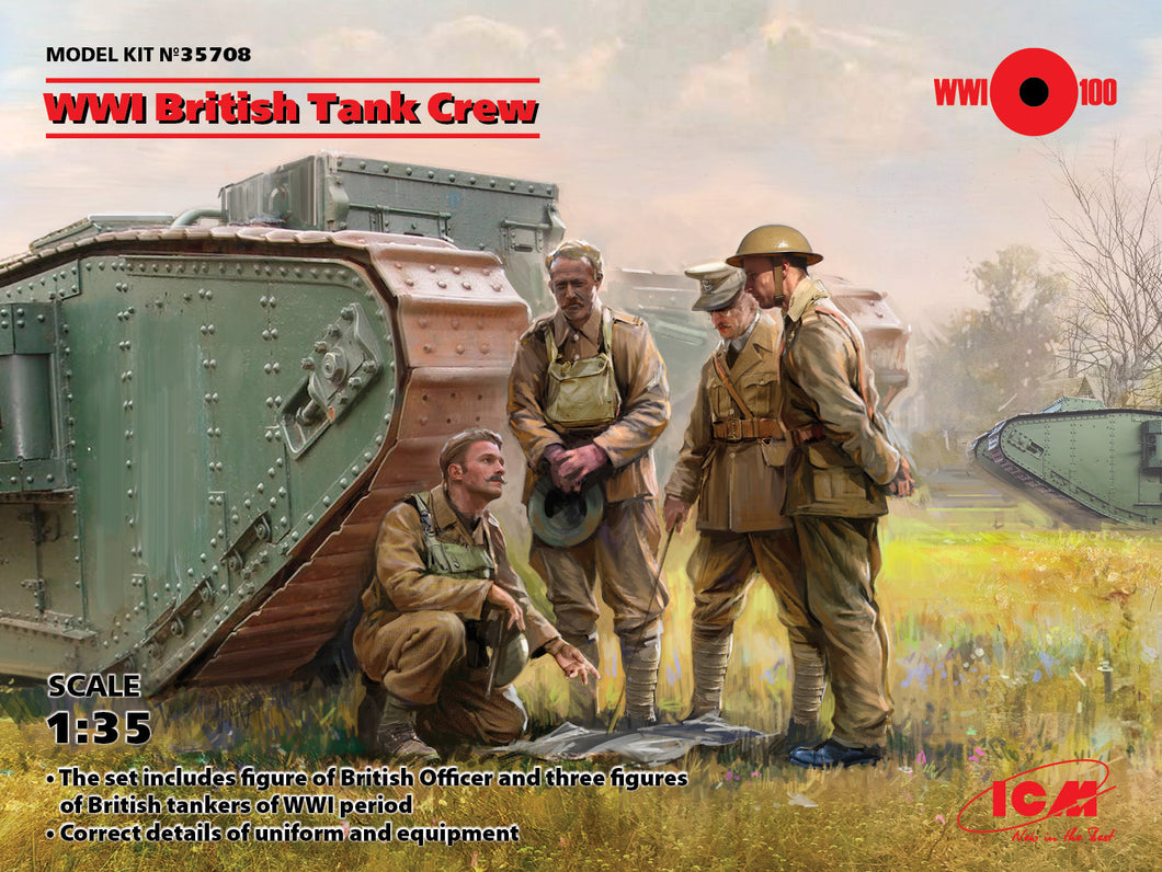 ICM 1:35 Scale WW1 British Tank Crew