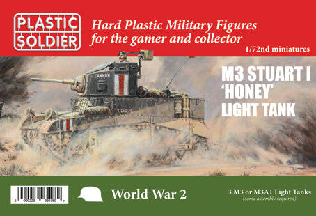 Plastic soldier 1/72 M3 Stuart 1 Honey Light Tank
