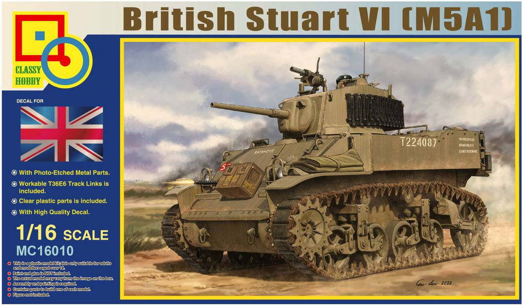 Classy Hobby 1/16 British Stuart VI (M5A1)
