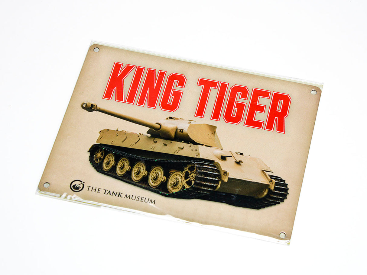 King Tiger Metal Sign