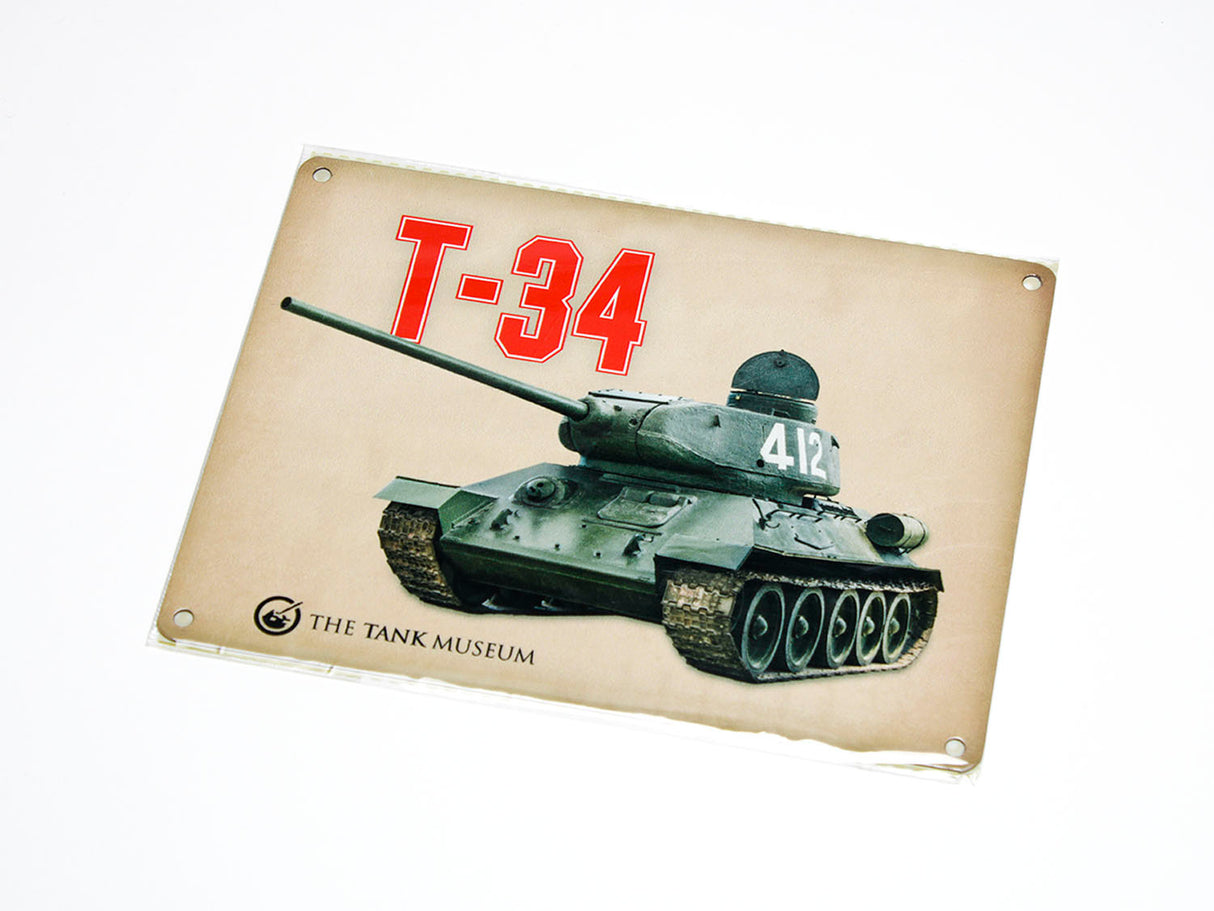 T-34 Metal Sign