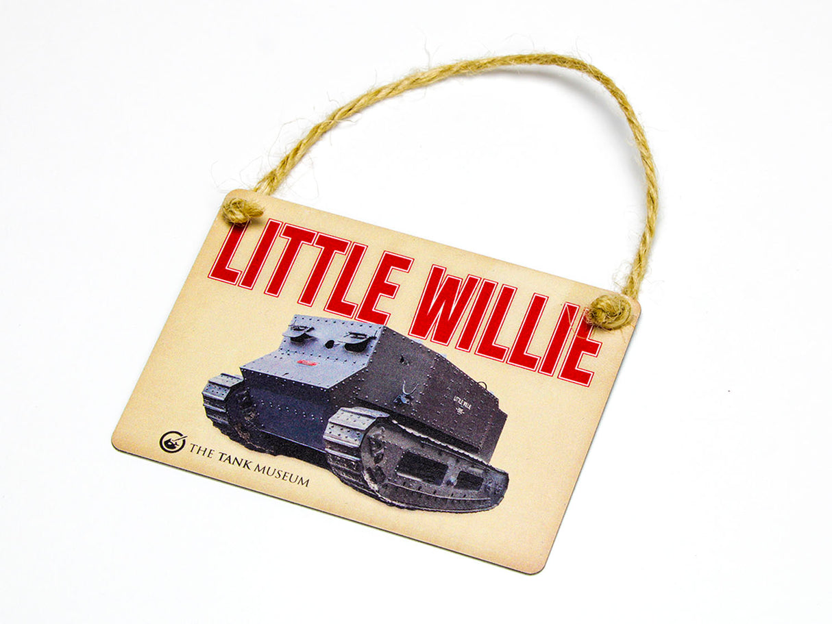 Little Willie Small Metal Hanging Sign