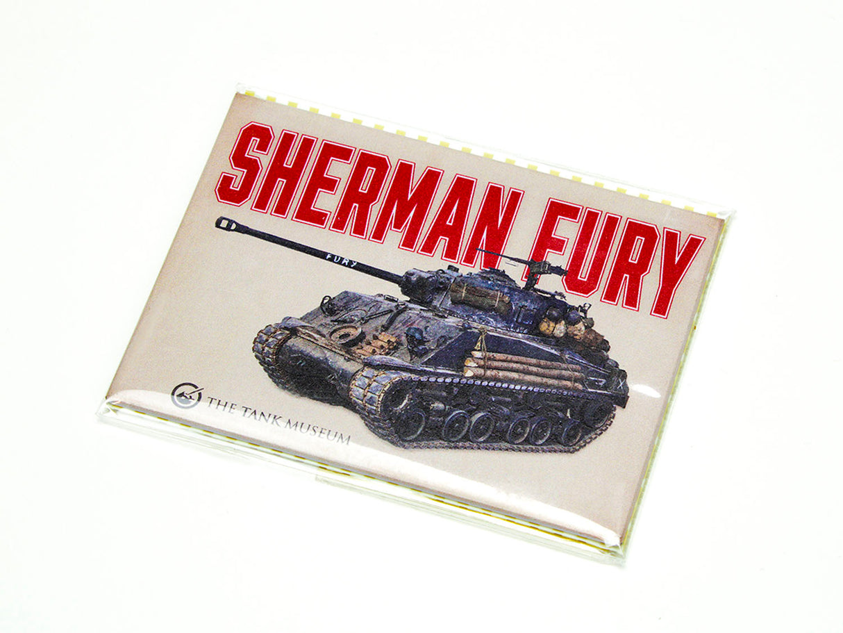 Sherman Fury Metal Fridge Magnet