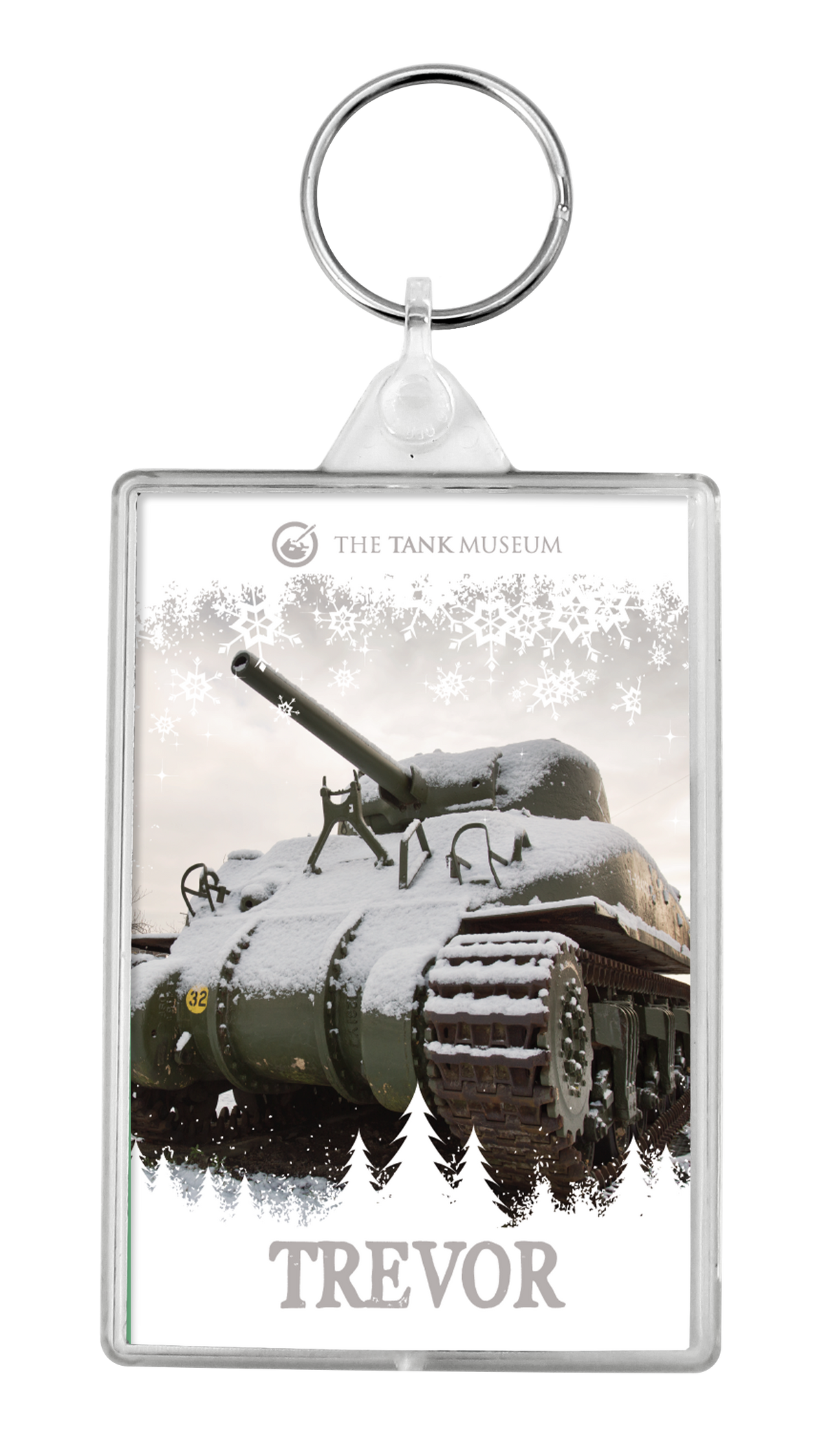 Sherman Grizzly Christmas Keyring