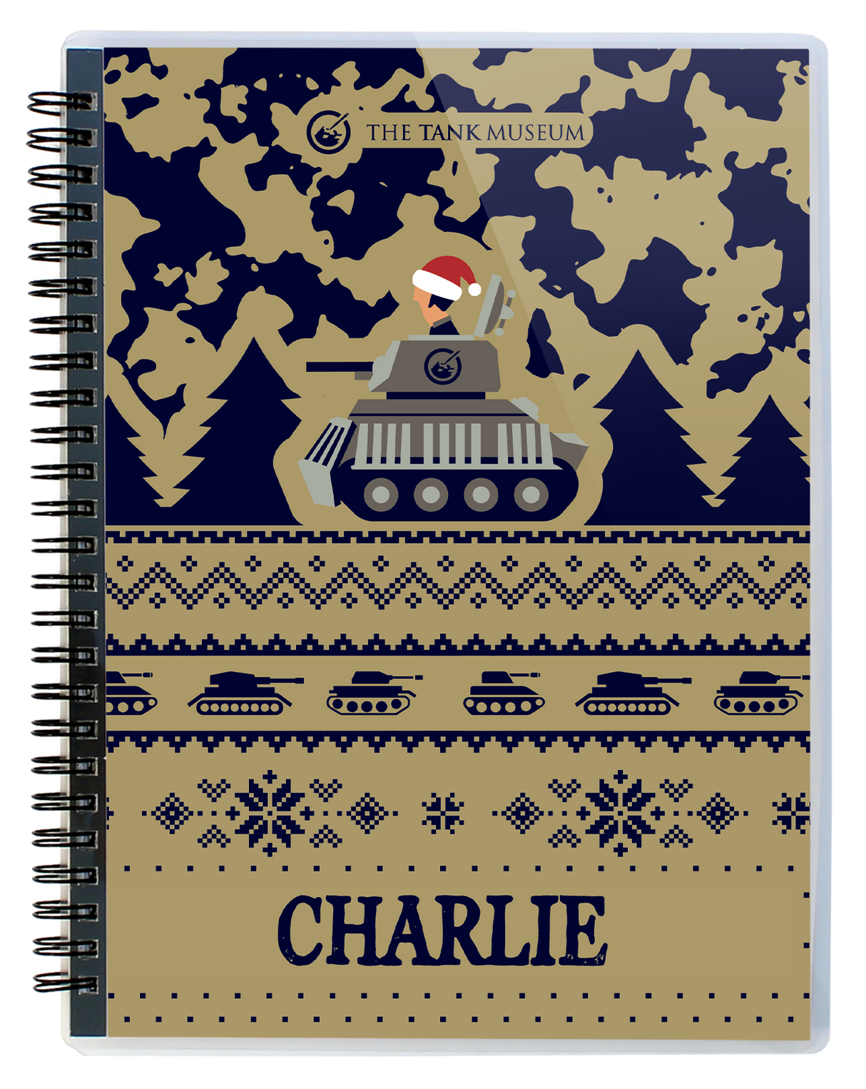 Kids Camo Christmas Notebook