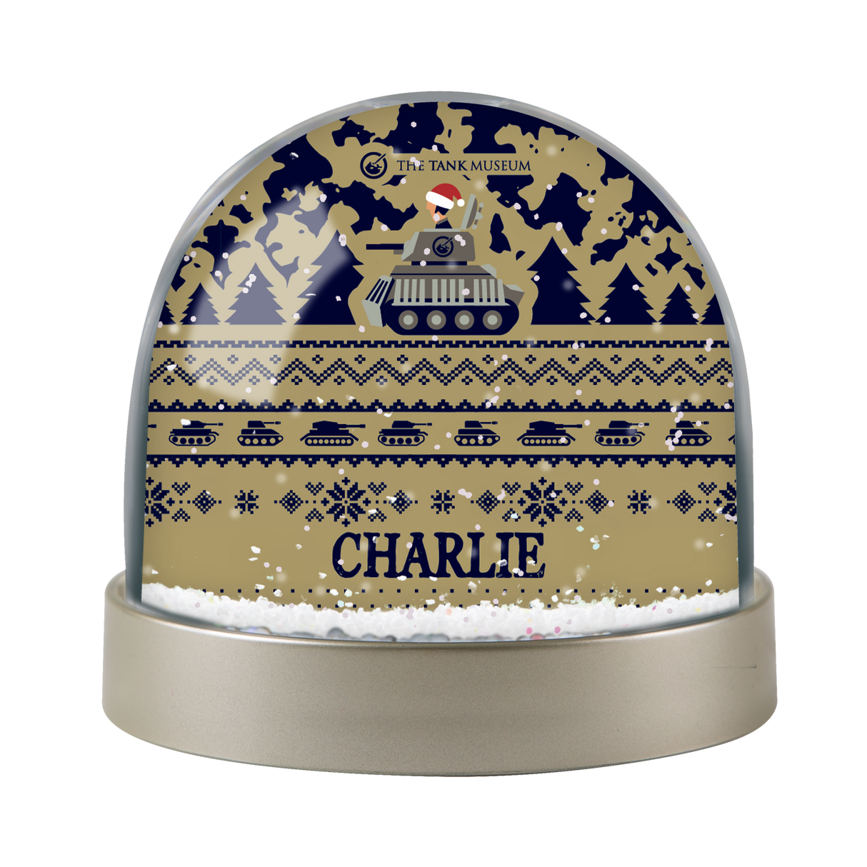 Kids Camo Snow Globe