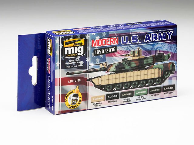 Ammo by Mig Paint Sets Model Paint Modern U.S Army 1950 - 2016. [variant_option4]