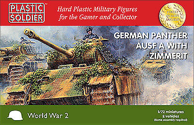 Plastic soldier 1/72 Panther AUSF A with Zimmerit