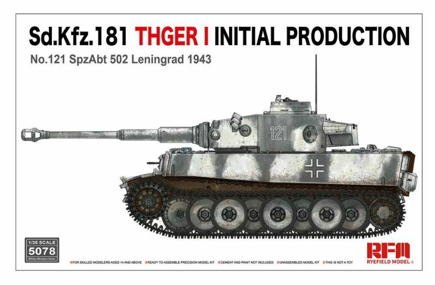 Ryefield model 1/35 Tiger 1 initial Production Leningrad 1943