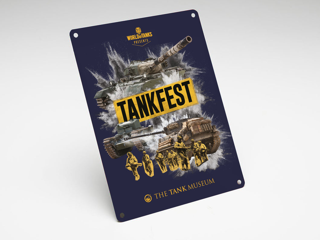 Tankfest 2021 Mini Metal Sign