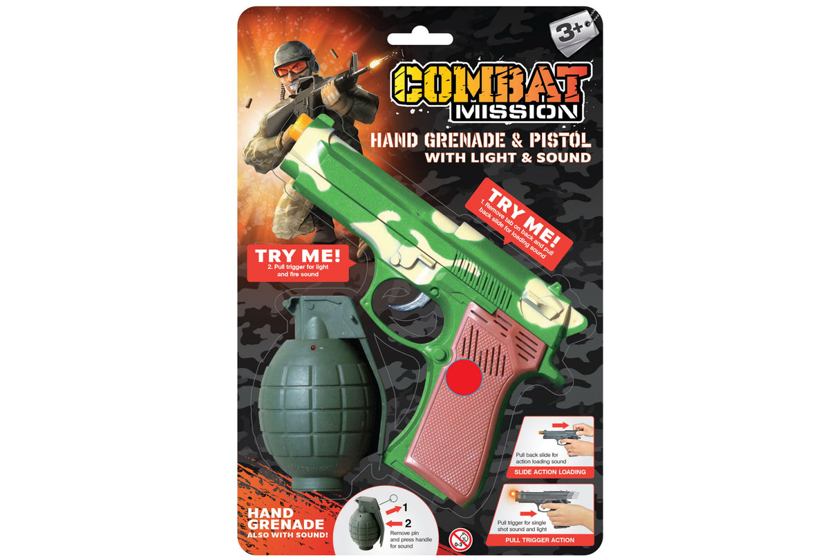 Toy Hand Grenade And Pistol