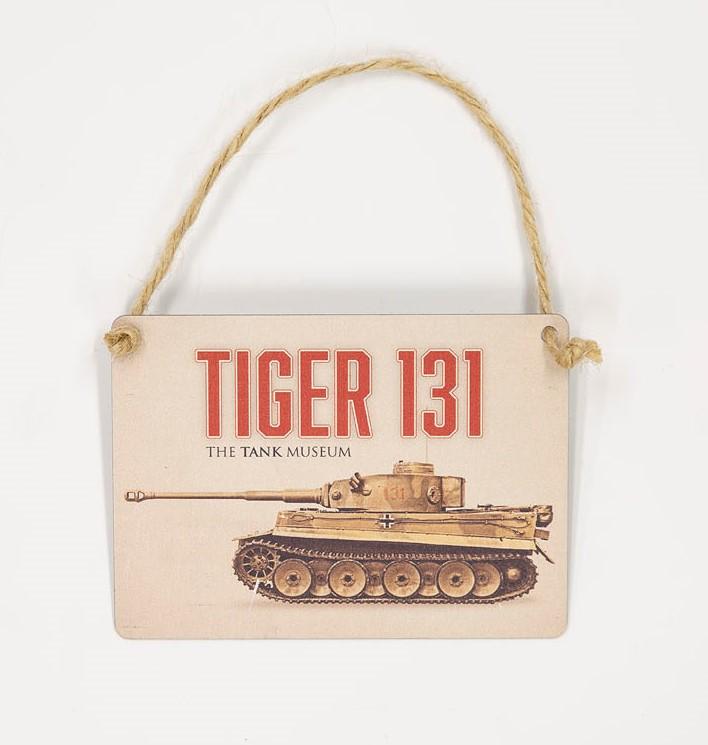 Tiger 131 Small Metal Hanging Sign