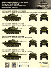 Load image into Gallery viewer, Vespid Models 1/72 Centurion Tank Mk5/1 Deluxe Edition RAAC Vietnam
