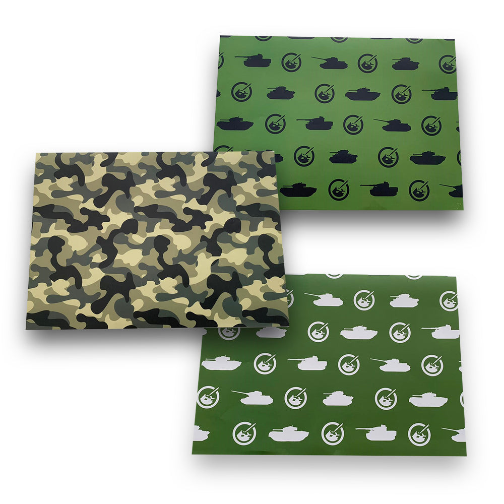 Army wrapping store paper