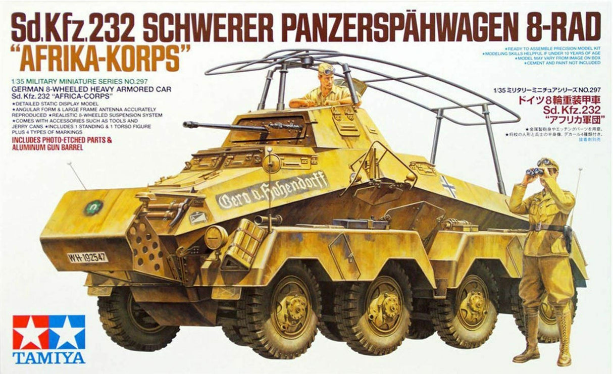 Tamiya 1/35 Sd.Kfz.232 Schwerer Panzerspahwagen 8-Rad "Afrika-Korps"