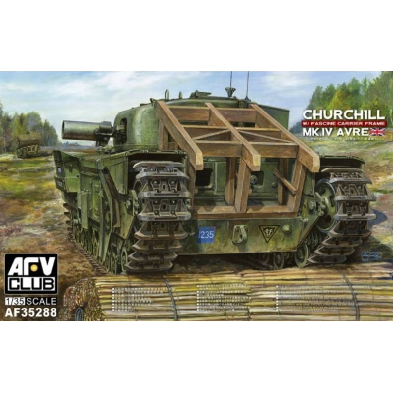 AFV Club 1/35 Churchill Mk 4 AVRE w/Fascine Carrier Frame – The