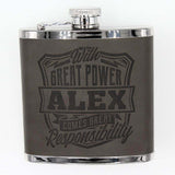 Novelty First Name Hip Flask A - K