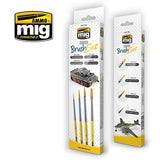 Ammo by Mig Starter Brush Set - The Tank Museum