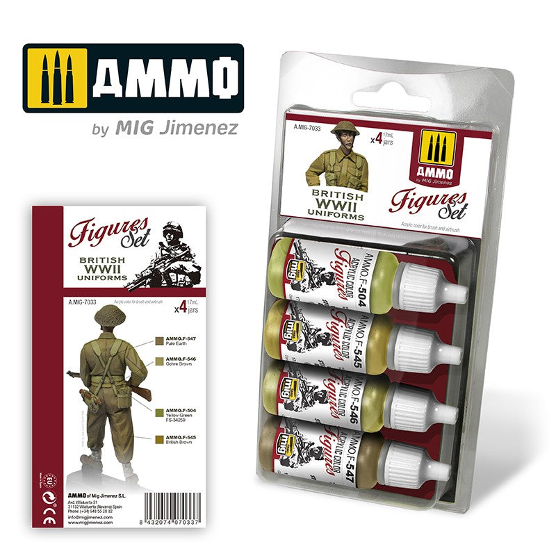 Ammo by MIG British WW2 Uniforms Paint set