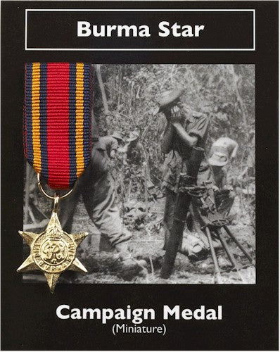 Replica Burma Star Campaign Medal