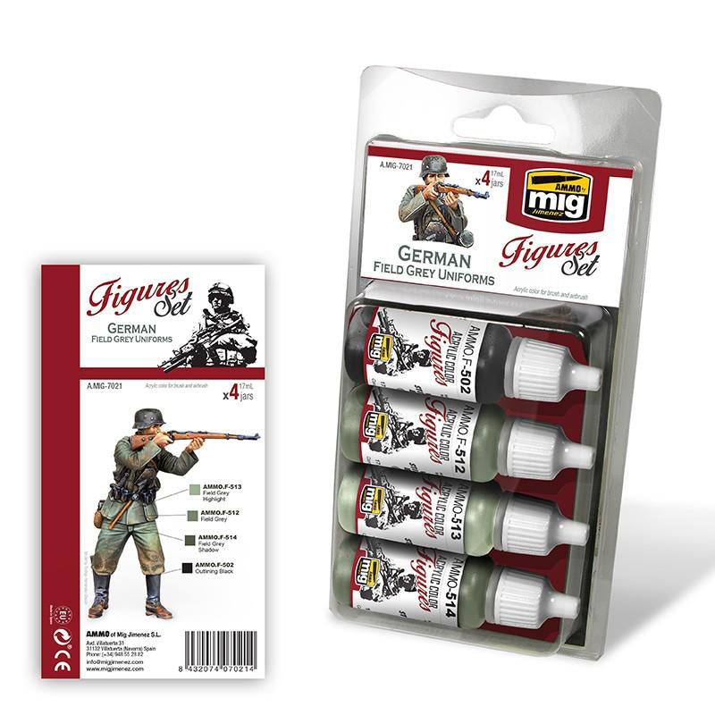 Ammo by MIG German Field Grey Uniforms Paint set