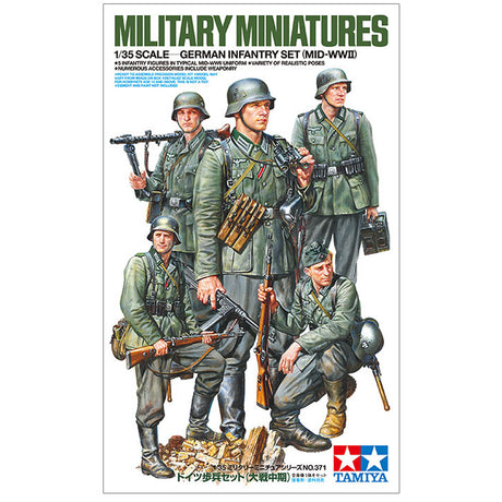 Tamiya Military Miniatures; German Infantry Set (Mid- WWII) - The Tank Museum