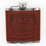 Novelty First Name Hip Flask A - K