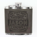 Novelty First Name Hip Flask A - K