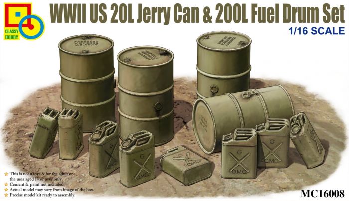 WW2 US 20L Jerry Can & 200L Fuel Drum Set - The Tank Museum