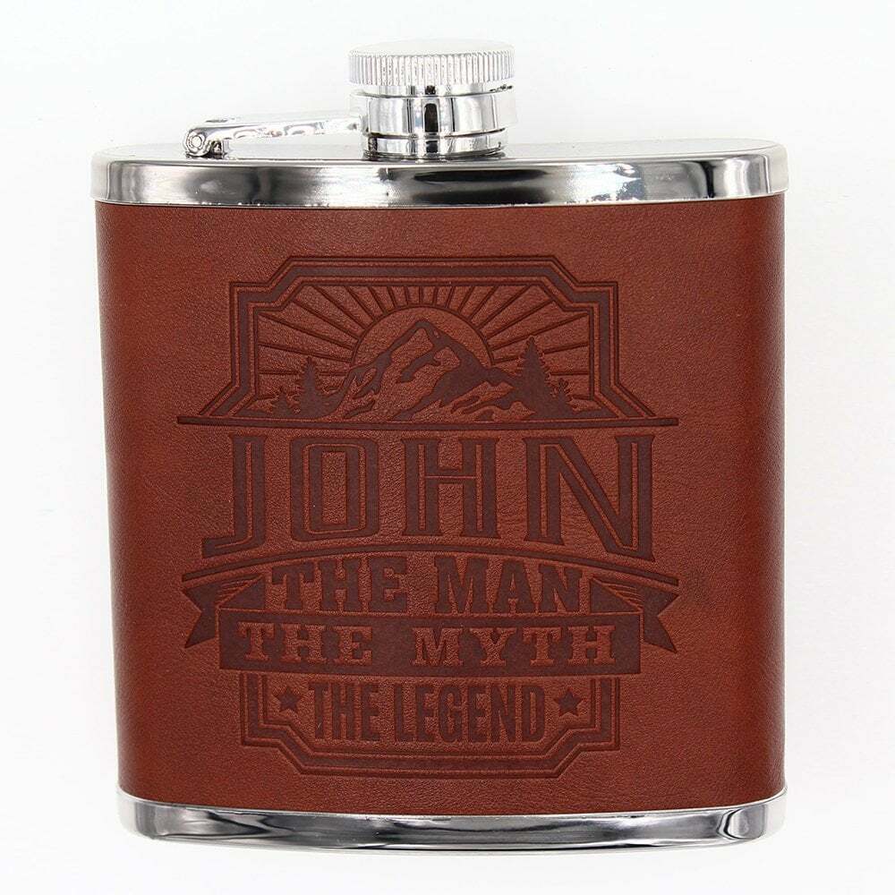 Novelty First Name Hip Flask A - K