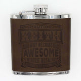 Novelty First Name Hip Flask A - K