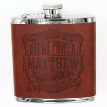 Load image into Gallery viewer, Novelty First Name Hip Flask L - W
