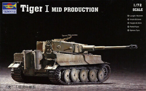 Trumpeter 1/72 Tiger 1, Mid Production