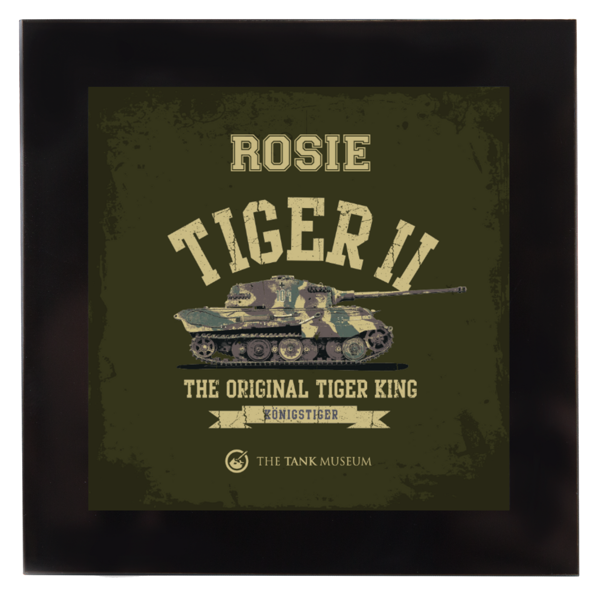 Tiger II Square Coaster