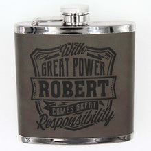 Load image into Gallery viewer, Novelty First Name Hip Flask L - W
