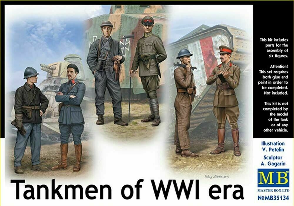 Master Box 1/35 Tankmen of WW1 era figure set