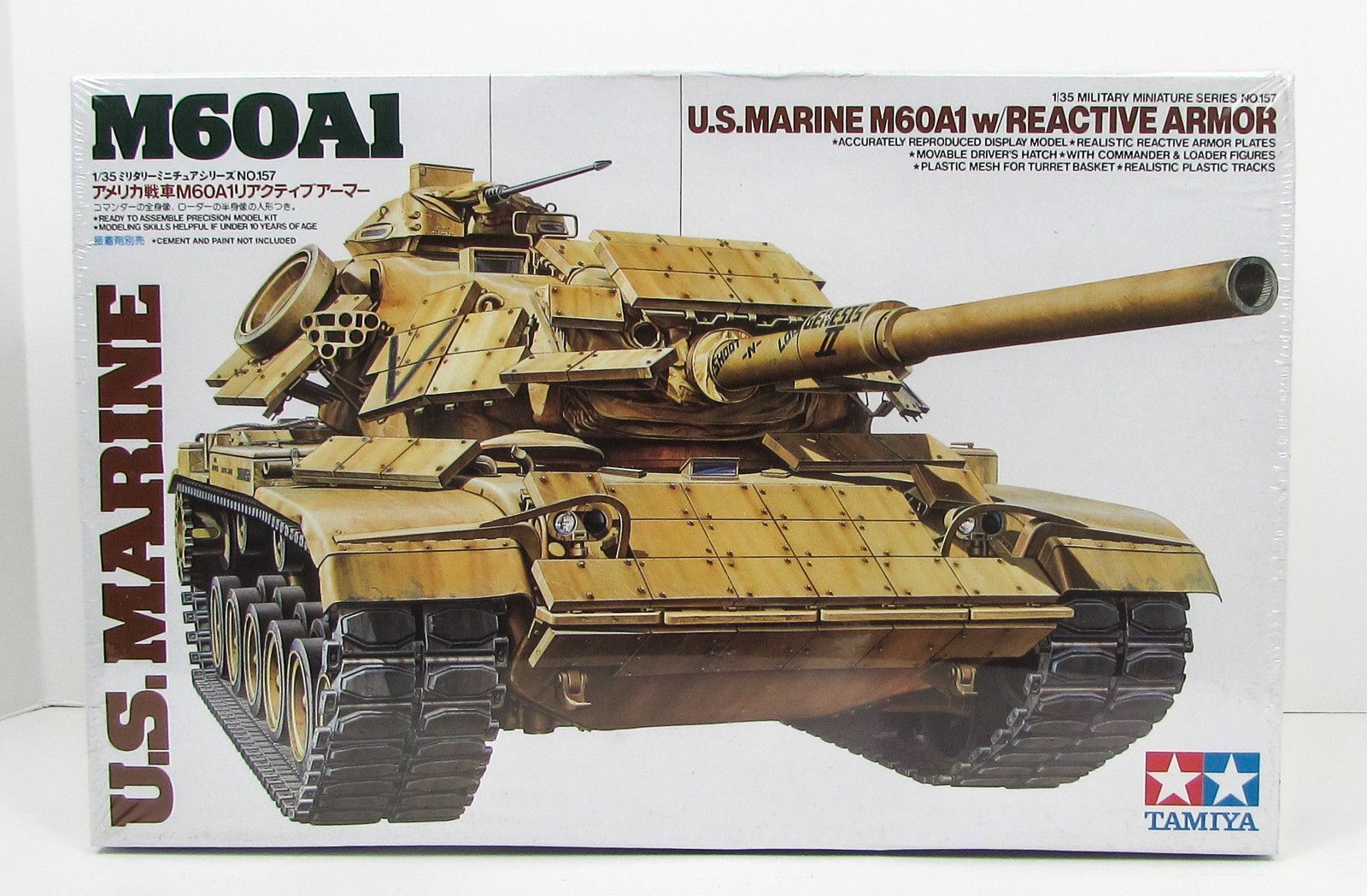 TAMIYA M60A1 MEDIUM TANK 1/35リモコン Tamiya 1/35 U.S Marine M60A1 with Reactive Armour – The Tank