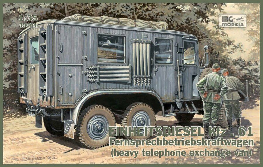 IBG 1/35 German Einheitsdiesel Kfz.61, heavy telephone exchange van