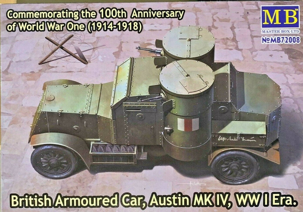 Master box 1/72 Austin MK 4 WW 1 British Armoured Car