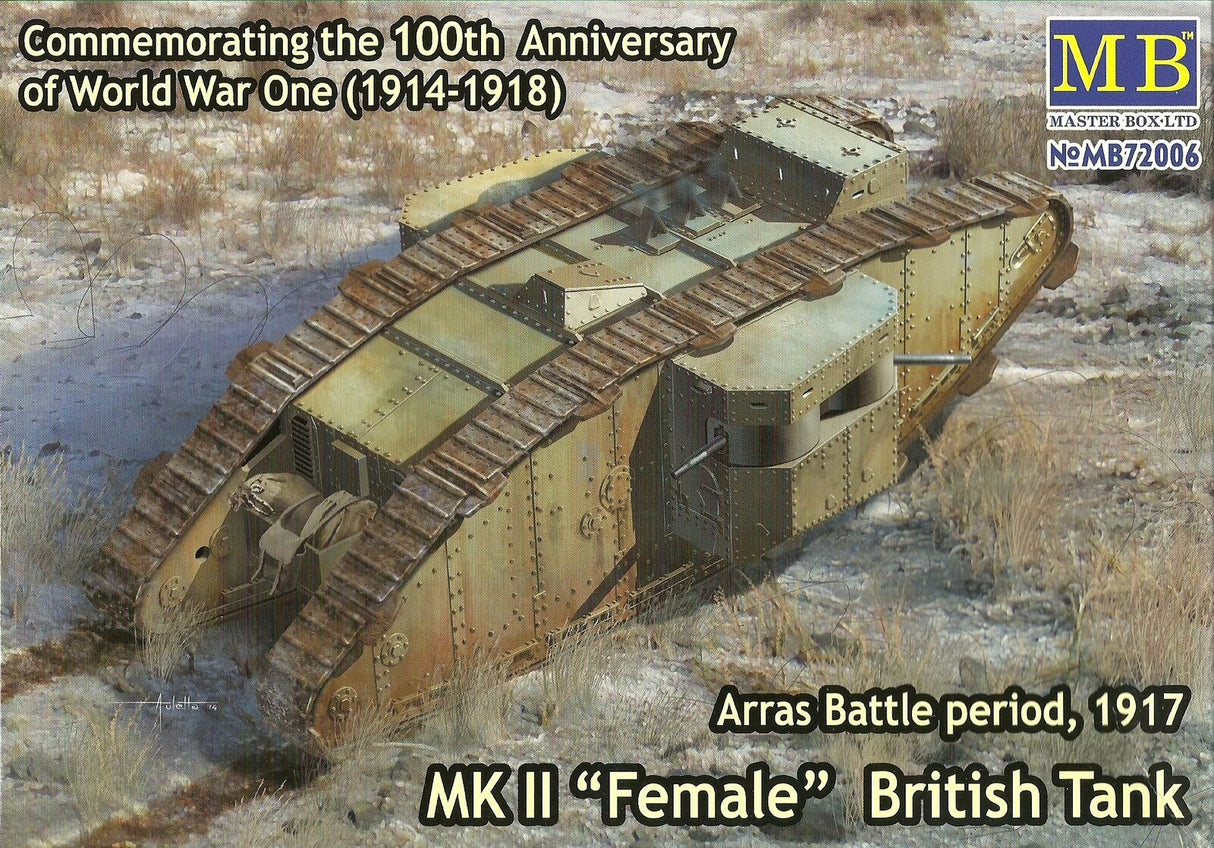 Master box 1/72 MK 2 "Female" WW1 British Tank Scale Model Master Box