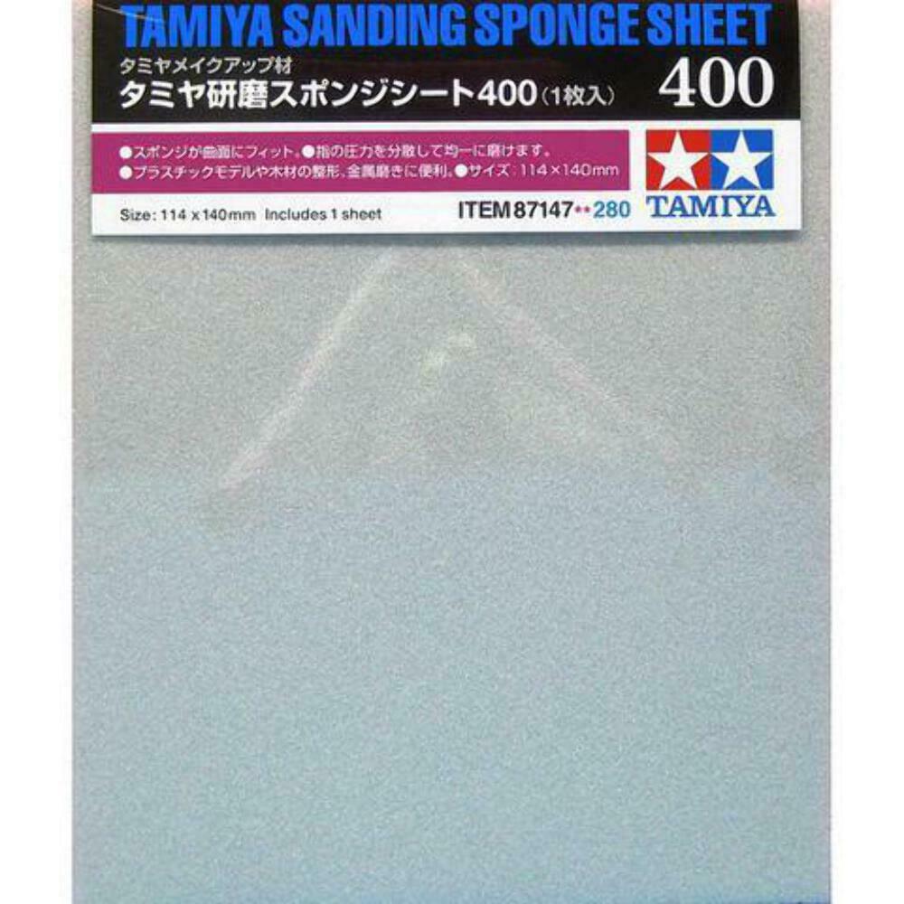 Tamiya sanding sponge sheet, 400 grit.