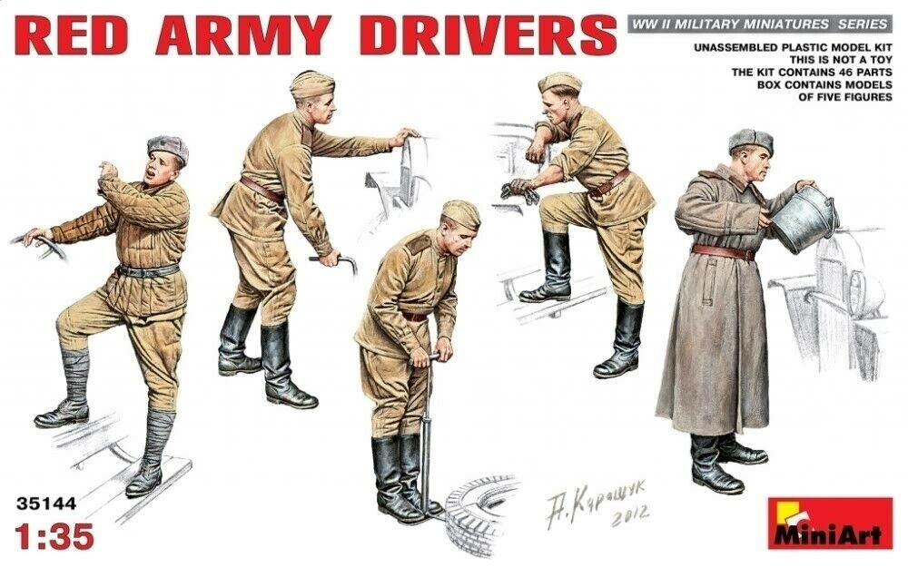 MiniArt 1/35 Red army drivers figure set
