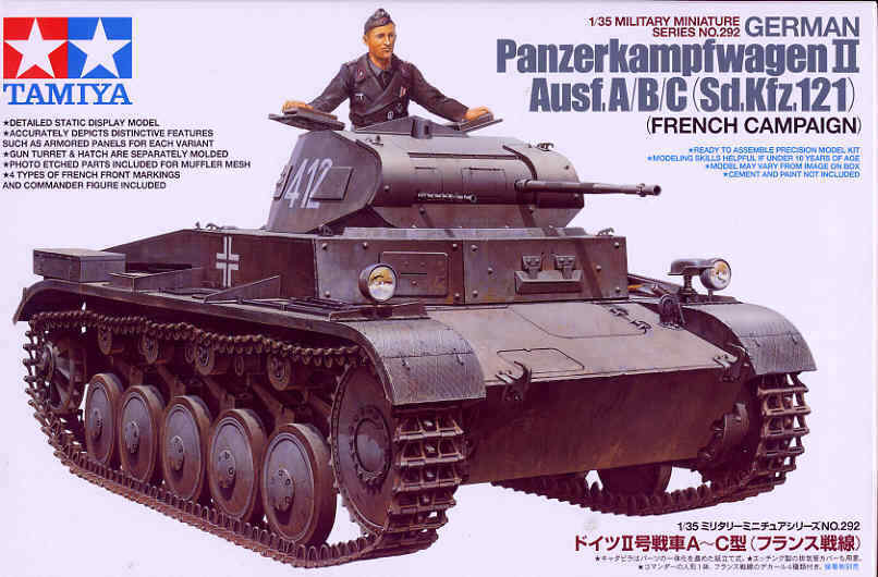 Tamiya 1/35 Panzer II Ausf, A/B/C, French Campaign