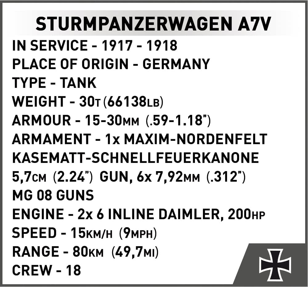 Cobi Sturmpanzerwagen A7V
