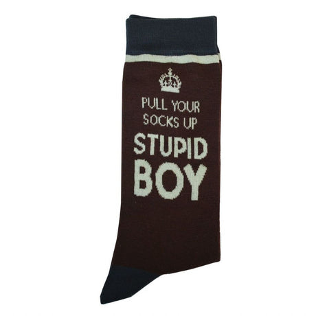 Dad's Army 'Pull Your Socks Up Stupid Boy' Socks - The Tank Museum