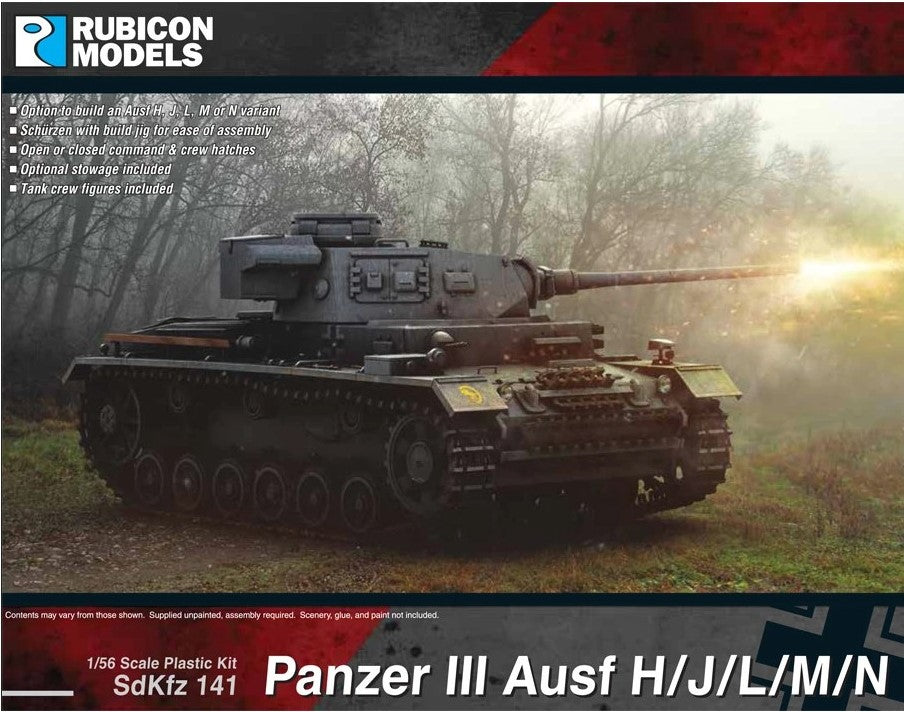 Rubicon Models 1/56 Panzer 3 Ausf H/J/L/M/N