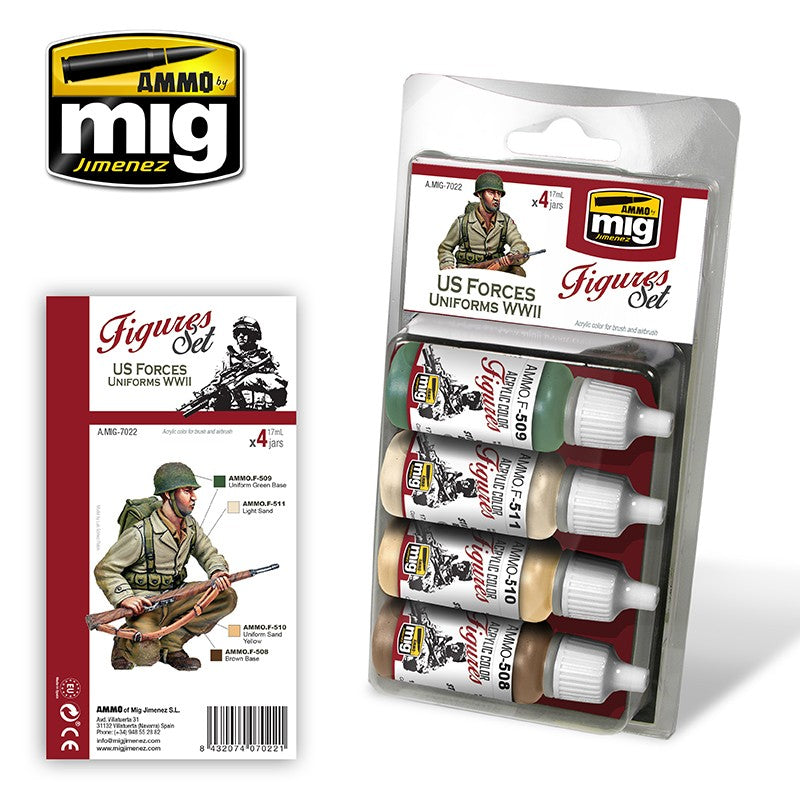 Ammo by MIG US Forces Uniforms WW2 Paint Set