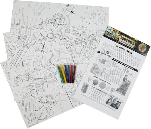 World War II Colouring Posters